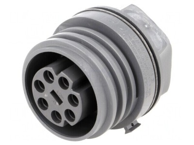 Conector Circular Soclu Mamă 7 PIN Alamă foto