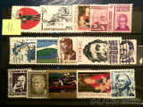 U . S . A . - lot de 15 timbre, SUA, Nestampilat