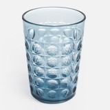 Pahar plastic cu relief, 430 ml, Albastru, CMCLASS