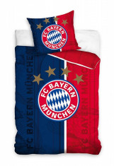 Lenjerie pat FC Bayern Munchen 160x200 cm foto