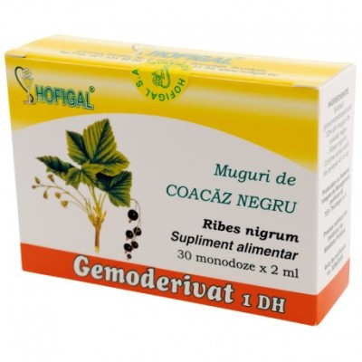 Gemoderivat Muguri Coacaz Negru Hofigal 30mdz foto