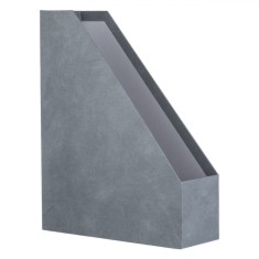 Suport Dosare Carton, Model Mat, Dimensiuni 25x9x32cm, Culoare Gri
