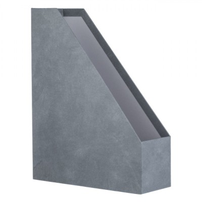 Suport Dosare Carton, Model Mat, Dimensiuni 25x9x32cm, Culoare Gri foto