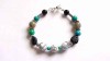 Bratara labradorit, onix, agate, crisocolla si lava, bratara femei 32148