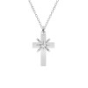 Lant si cruce cu cristal Swarosvski - argint 925