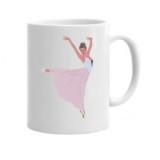 Cana alba personalizata, &quot;Cea mai tare balerina &quot; 3, INOVATIX&reg;. 330ml, Oem