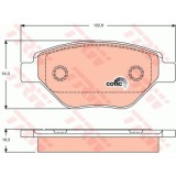 Set placute frana Trw GDB1571, parte montare : Punte fata