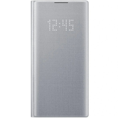Husa Book Led Samsung pentru Samsung Galaxy Note 10 Argintiu foto