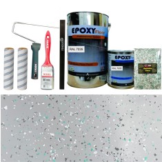 Kit Complet Vopsea Epoxidica Gri Deschis Garden