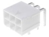 Conector Soclu Cablu-Placa MOLEX Mini-Fit Jr. 6 Pini 13A 4.2mm Unghi 90 Grade