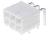 Soclu cablu-placă Mini-Fit Jr 4,2mm 6 pini 13A