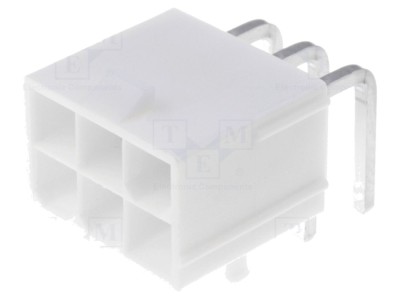 Conector soclu cablu-placă 6 pini 13A foto