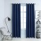 vidaXL Draperii opace cu inele metalice, 2 buc, albastru, 140 x 225 cm