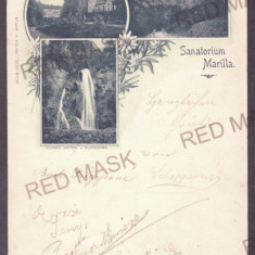 1366 - Sanatoriul MARILLA Oravita Caras-Severin Litho - old postcard - used 1899