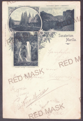 1366 - Sanatoriul MARILLA Oravita Caras-Severin Litho - old postcard - used 1899 foto