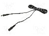 Cablu alimentare DC, DC 5,5/2,1 mufa, DC 5,5/2,1 soclu, negru, 0,5m, WEST POL - P21-C21-T050-050BK