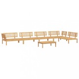 Set canapea gradina din paleti, 6 piese, lemn masiv de acacia