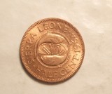 SIERRA LEONE 1/2 CENTI 1964 UNC, Australia si Oceania