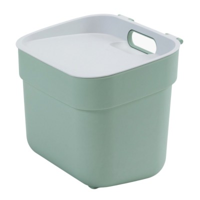 Cos gunoi Curver Ready to Collect 251948, plastic, forma dreptunghiulara, verde, cu capac, 5 L foto