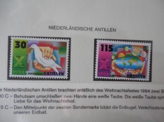 Antilele Olandeze-Craciun-serie completa nestampilate MNH foto