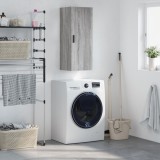 vidaXL Dulap montat pe perete, gri sonoma, 34,5x34x90 cm 828874