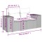 Patio Sofa Set 6-Locuri Beige - 10