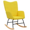 VidaXL Scaun balansoar, galben muștar, material textil