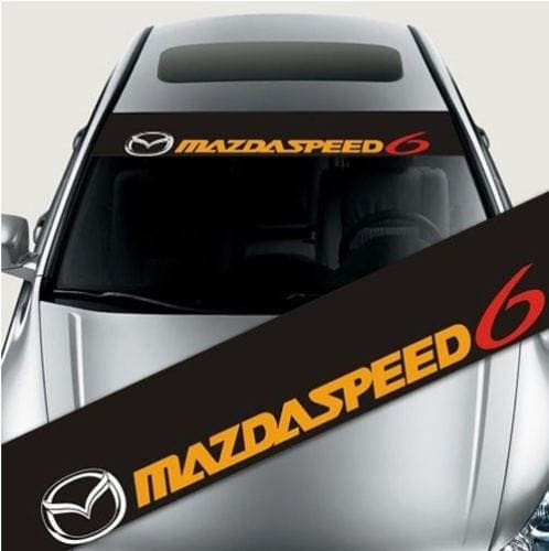 Sticker parasolar auto MAZDASPEED (126 x 16cm) ManiaStiker