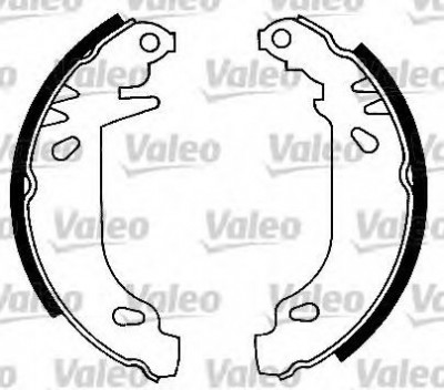 Set saboti frana RENAULT CLIO I (B/C57, 5/357) (1990 - 1998) VALEO 554656 foto