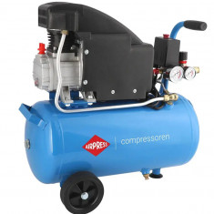 Compresor de aer profesional cu piston - Blue Series 1.1kW, 150L/min, 8 bari - Rezervor 24 Litri - AirPress-HL150/24-36744E