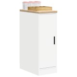 Dulap depozitare garaj alb 30x51x85 cm lemn masiv de pin