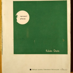 Ruben Dario - Versuri alese (ed. bilingva, tiraj 3160 ex., stare foarte buna)