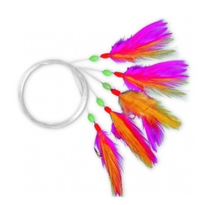 Streamer Zebco M Rig Nr1/0 Pink Yellow foto
