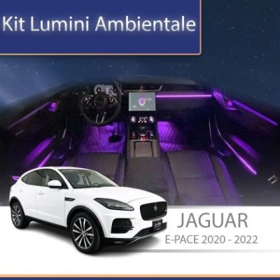 Lumini Ambientale Jaguar E-PACE 2020-2022 set complet control telefon sau sistem original CarStore Technology foto