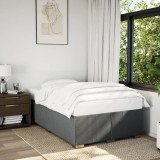 VidaXL Cadru de pat fără saltea gri &icirc;nchis 120x190 cm țesătură 3284458