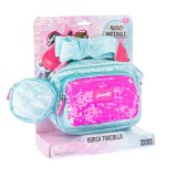 Cumpara ieftin Geanta clutch si portofel monede Girabrilla - matlasata, cu paiete reversibile