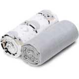 T-TOMI TETRA Cloth Towels EXCLUSIVE COLLECTION prosop Sloths 90x100 cm 2 buc