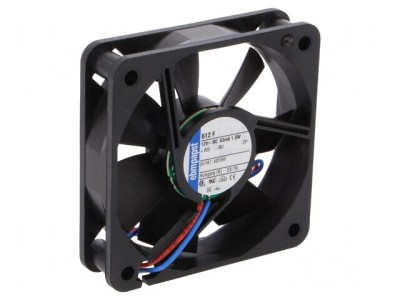 Ventilator DC Axial 60x60x15mm 12V 29m3/h 27dBA foto