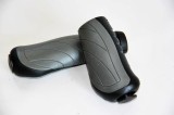 Set 2 mansoane bicicleta D2-TC-G142, stanga 135mm, dreapta 92mm, culoare gri/neg... Cod:A002