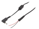 Cablu DC Negru 1,2m 2x0,5mm2 Mufă Unghi 4,0/1,35