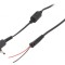 Cablu DC Negru 1,2m 2x0,5mm2 Mufă Unghi 4,0/1,35