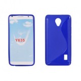Husa Silicon S-Line Albastra pentru Huawei Ascend Y635 - Protectie Premium