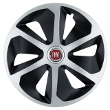 Set 4 capace roti Roco Gri-Negru R16 Compatibil Cu Fiat