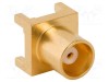Conector MCX soclu mamă drept 50&Omega; THT PCB PTFE aurit AMPHENOL RF