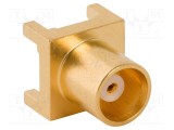 Conector MCX soclu mamă drept 50&Omega; THT PCB PTFE aurit AMPHENOL RF