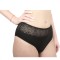 Chilot Clasic &Icirc;nalt Combinatie de Bumbac Elastic și Dantelă C1515 - XXL - Negru