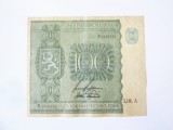 Rara! Finlanda 100 Markkaa 1945 Litt.A in stare foarte buna,bancnota din imagini