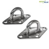 Set Montaj Umbrar Gradina INOX GreenBlue GB508, 9 Piese: Carlige, Surubochi, Ocheti, Carabiniere, Franghie 10m, Otel Inoxidabil AISI 316