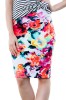 B595-232 Fusta scurta cu imprimeu floral, S/M