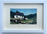 Toader Schipor Tablou Peisaj Bucovinean cu Moară de Apă, Pictura &icirc;n ulei, inramat 23x33cm, Peisaje, Realism